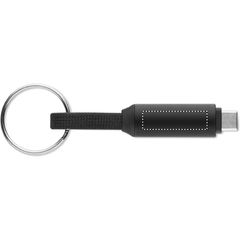 Llavero con cable de carga tipo C | Lado 2 | 25 x 7
