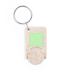 Llavero Moneda en Caña de Trigo | En la zona blanca cara B | 15 x 15