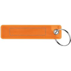 Llavero reflectante de PVC | Lado 1 | 50 x 10