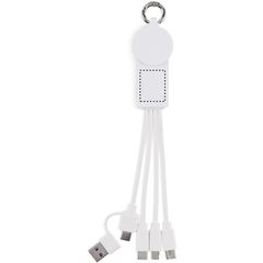 Llavero con Cable de carga | Lado 1 | 20 x 25