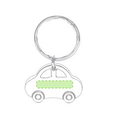 Llavero personalizado con forma de coche | Centrado | 30 x 6