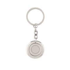 Llavero redondo con moneda para carro de compra | Trasero | 15 x 15