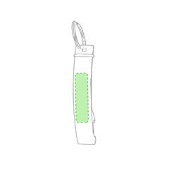 Llavero abridor de aluminio ideal para marcaje | Sobre la parte plana del abridor | 40 x 10