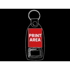 Llavero Abridor Personalizable | Delante centro | 32 x 44