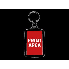 Llavero ABS Personalizable | Delante centro | 69 x 45