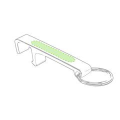 Llavero aluminio con Soporte para Móviles | Cara A | 40 x 8