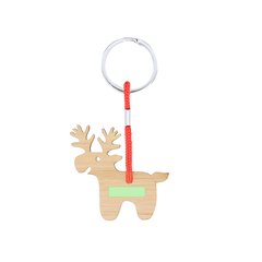 Llavero de bambú navideño | Area 1 | 25 x 7