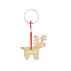 Llavero de bambú navideño | Area 2 | 25 x 7