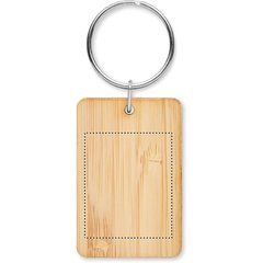 Llavero de Bambú Rectangular | Lado 1 | 25 x 30