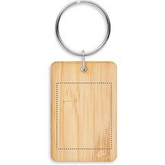 Llavero de Bambú Rectangular | Lado 2 | 25 x 30