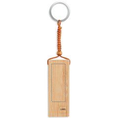 Llavero Bambú con Soporte Móvil | Trasero | 20 x 55
