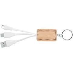 Llavero Bambú con USBs | Lado 1 | 40 x 20