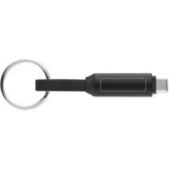 Llavero con cable de carga tipo C | Lado 2 | 25 x 7