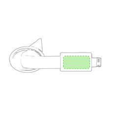 Llavero Cargador MicroUSB/Lightning | En el conector del USB | 17 x 8