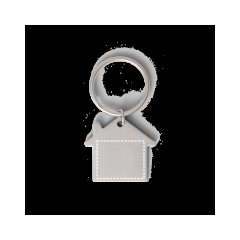 Llavero Casa de Aluminio | Posterior | 25 x 20
