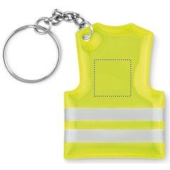 Llavero de chaleco reflectante | Frontal | 15 x 15