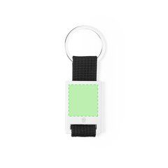 Llavero Cinta de Aluminio Reciclado | Centrado cara A | 23 x 25