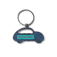 Llavero coche de tejido vaquero | ZONA1 | 40 x 7