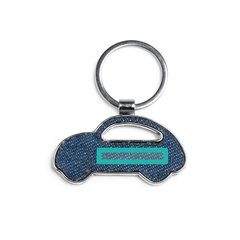 Llavero coche de tejido vaquero | ZONA2 | 40 x 7