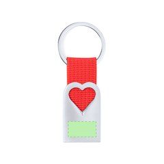 Llavero Corazón con Cinta | Cara A Centrado | 18 x 10