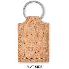 Llavero de Corcho Natural | FLAT SIDE | 30 x 40