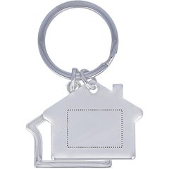 Llavero doble con diseños de casa | Trasero | 22 x 15