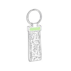 Llavero ecológico de corcho y metal | En la parte metálica cara A | 20 x 5
