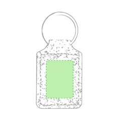 Llavero ecológico de corcho natural | En el cuerpo, en el rectángulo | 25 x 35