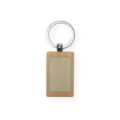 Llavero de madera natural | ZONA2 | 25 x 40
