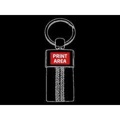 Llavero Metal con CInta Bandera | Zona 1 | 20 x 13