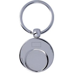Llavero de metal con moneda para carro | COLOURED PART BACK | 10 x 5