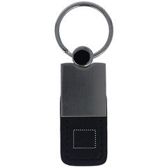 Llavero de Metal y Piel PU | FRONT LEATHER PART | 12 x 10