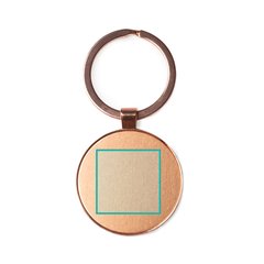 Llavero metálico en cobre | ZONA1 | 25 x 25