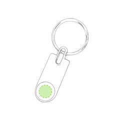 Llavero Metálico para Domig/Gota Resina | En el hueco circular | 11 x 11