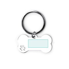 Llavero metálico con forma de hueso | ZONA1 | 25 x 10