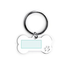 Llavero metálico con forma de hueso | ZONA2 | 25 x 10