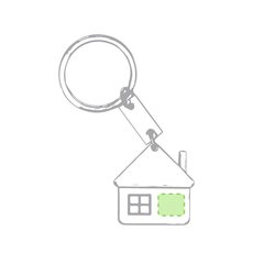 Llavero metálico para las llaves de casa | Junto a la ventana | 12 x 10