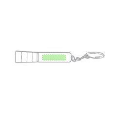 Llavero con mini linterna led | En el cuerpo | 30 x 7