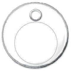 Llavero con Moneda Carro de Metal | Frontal | 15 x 15