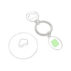 Llavero Moneda Metálico con Ventosa Coche Extraíble | En la chapa metálica | 10 x 20