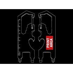 Llavero Mosquetón Multifunción 8 en 1 | Zona 2 | 10 x 20