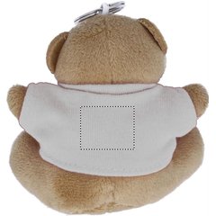 Llavero con osito de peluche personalizado | Trasero | 25 x 20