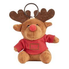 Llavero de peluche Reno | Frontal | 15 x 10