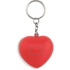 Llavero PU Forma de Corazón | Trasero | 15 x 10