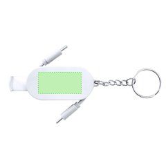 Llavero con soporte móvil y cable carga 60W | Area 1 | 40 x 20