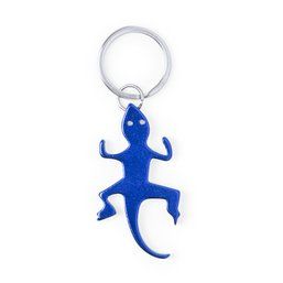 Llavero abridor con diseño de salamandra Azul