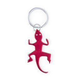 Llavero abridor con diseño de salamandra Rojo