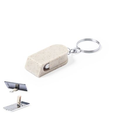 Llavero Eco con Soporte y Limpia Pantallas