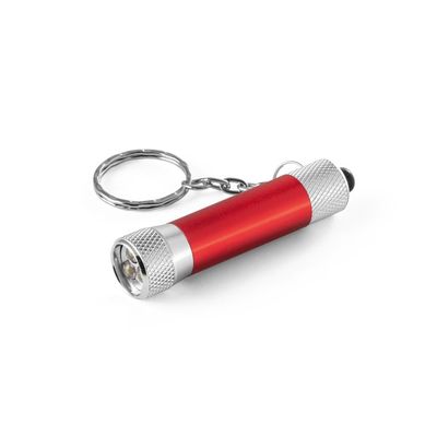 Llavero aluminio con linterna LED 3pos.
