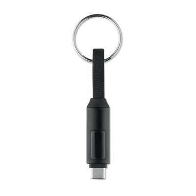 Llavero con cable de carga tipo C